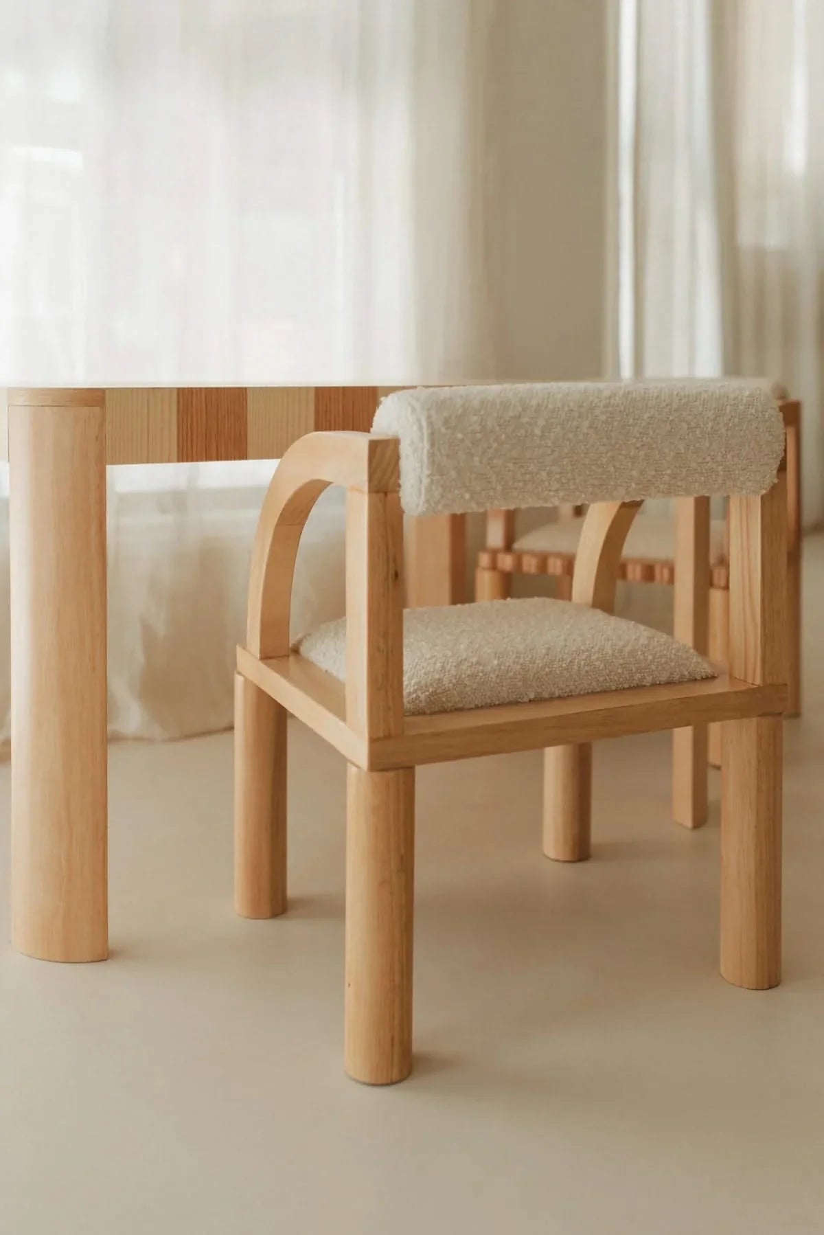 Quinn Checkerboard Table + Percy Chair Set
