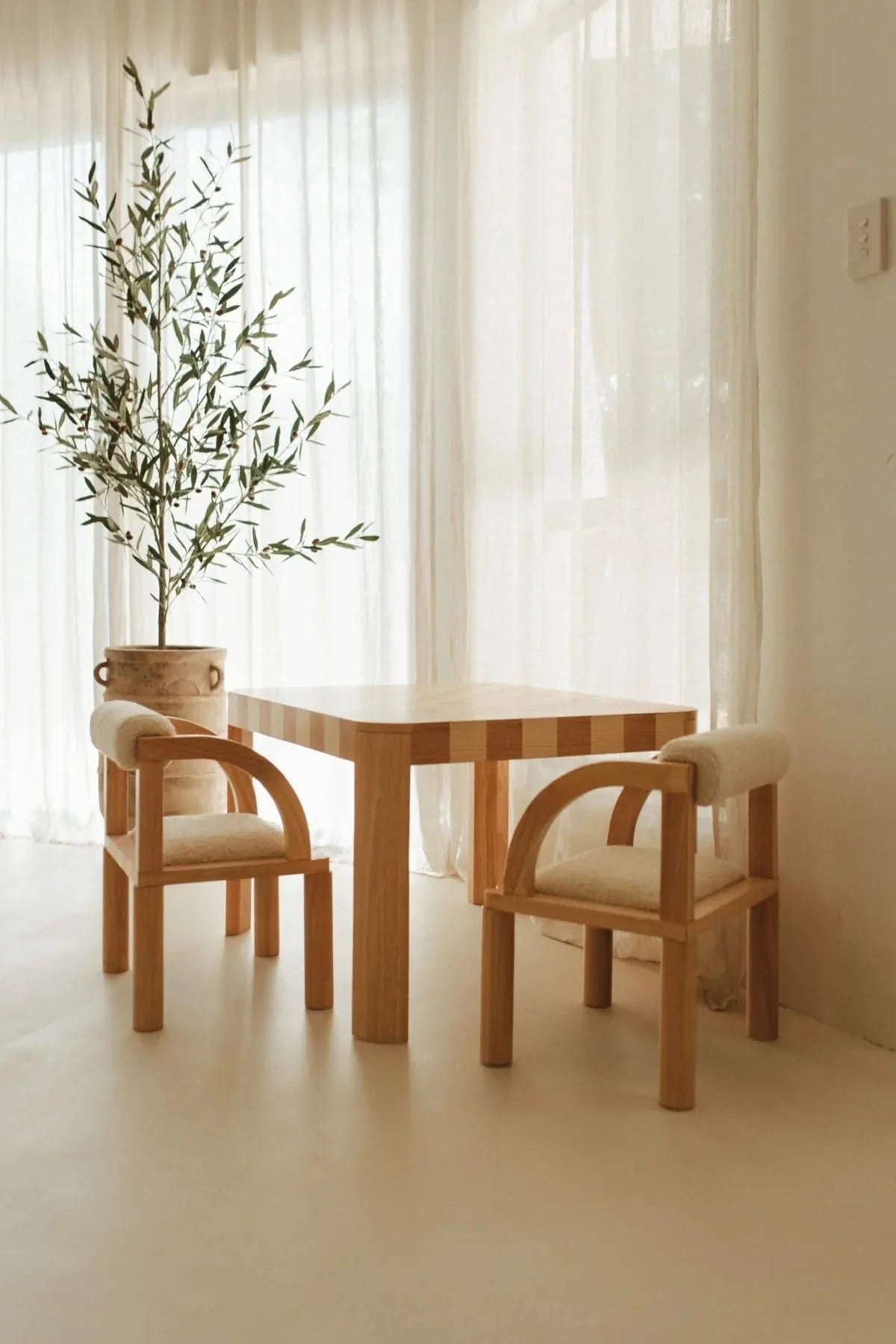 Quinn Checkerboard Table + Percy Chair Set